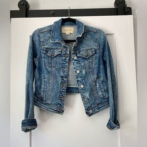 Anthropologie Pilcro Denim Cropped Jacket